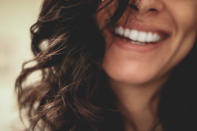 woman in smile